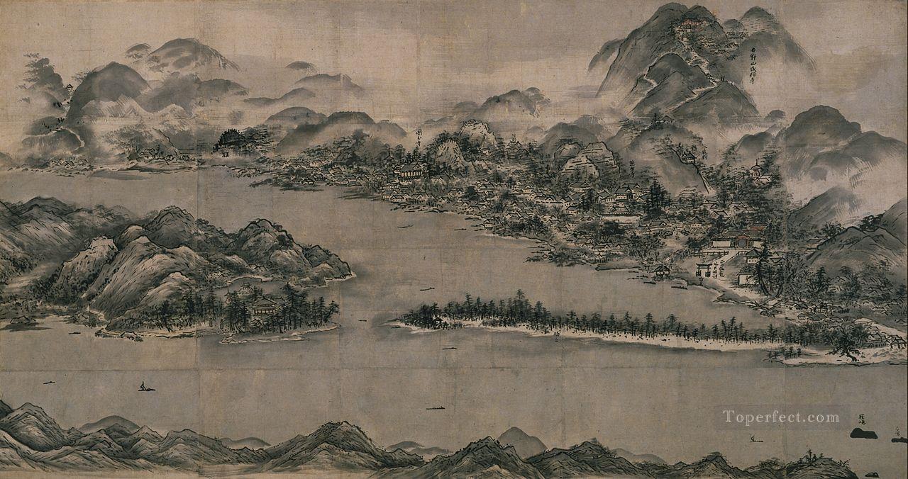 天橋立の眺め 1505年 殺生東洋油絵